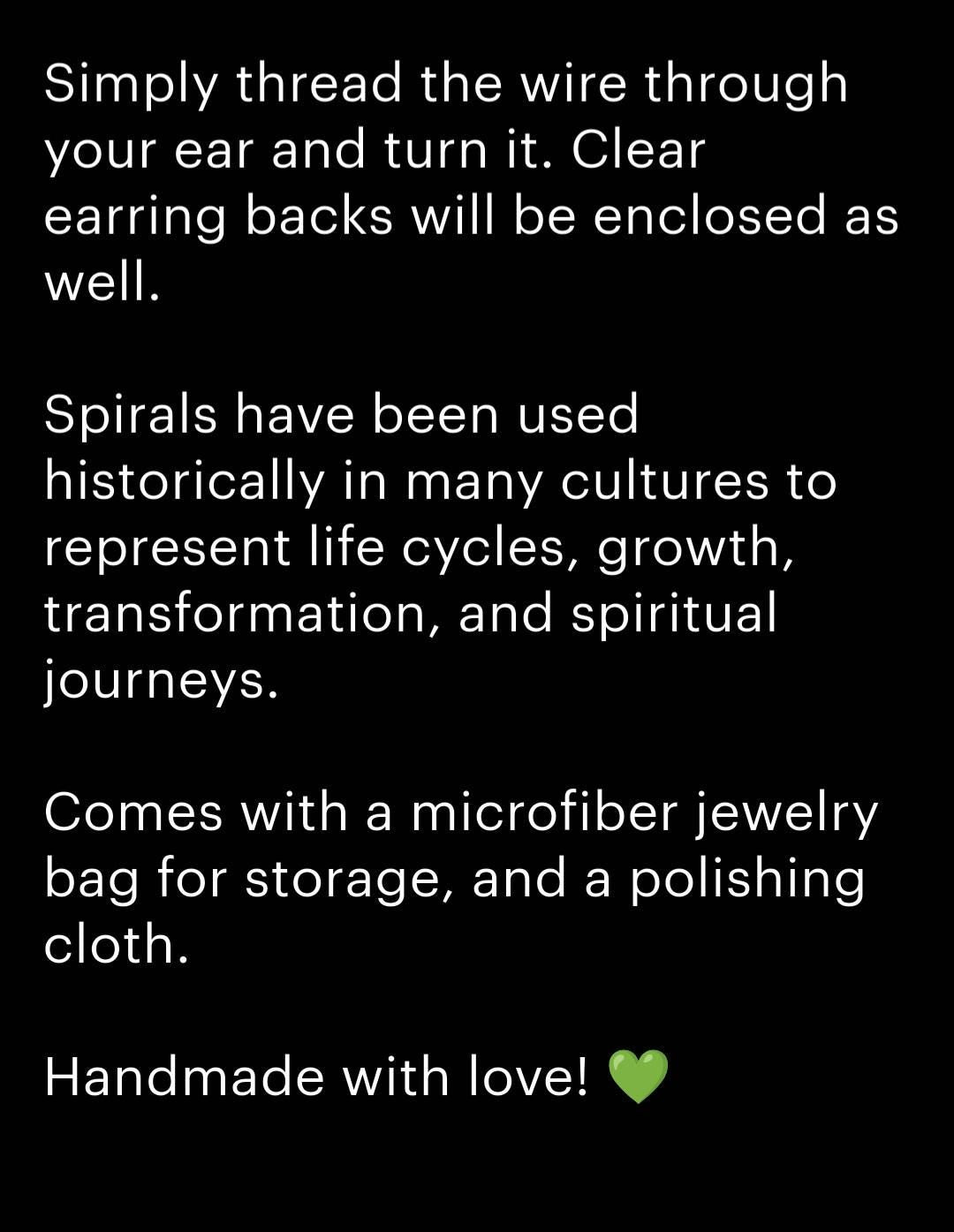 Sterling Silver Spiral Hoop Earrings | Small Delicate Threaders | Hammered Swirl | Minimalist | Handmade Jewelry by Elven Soul