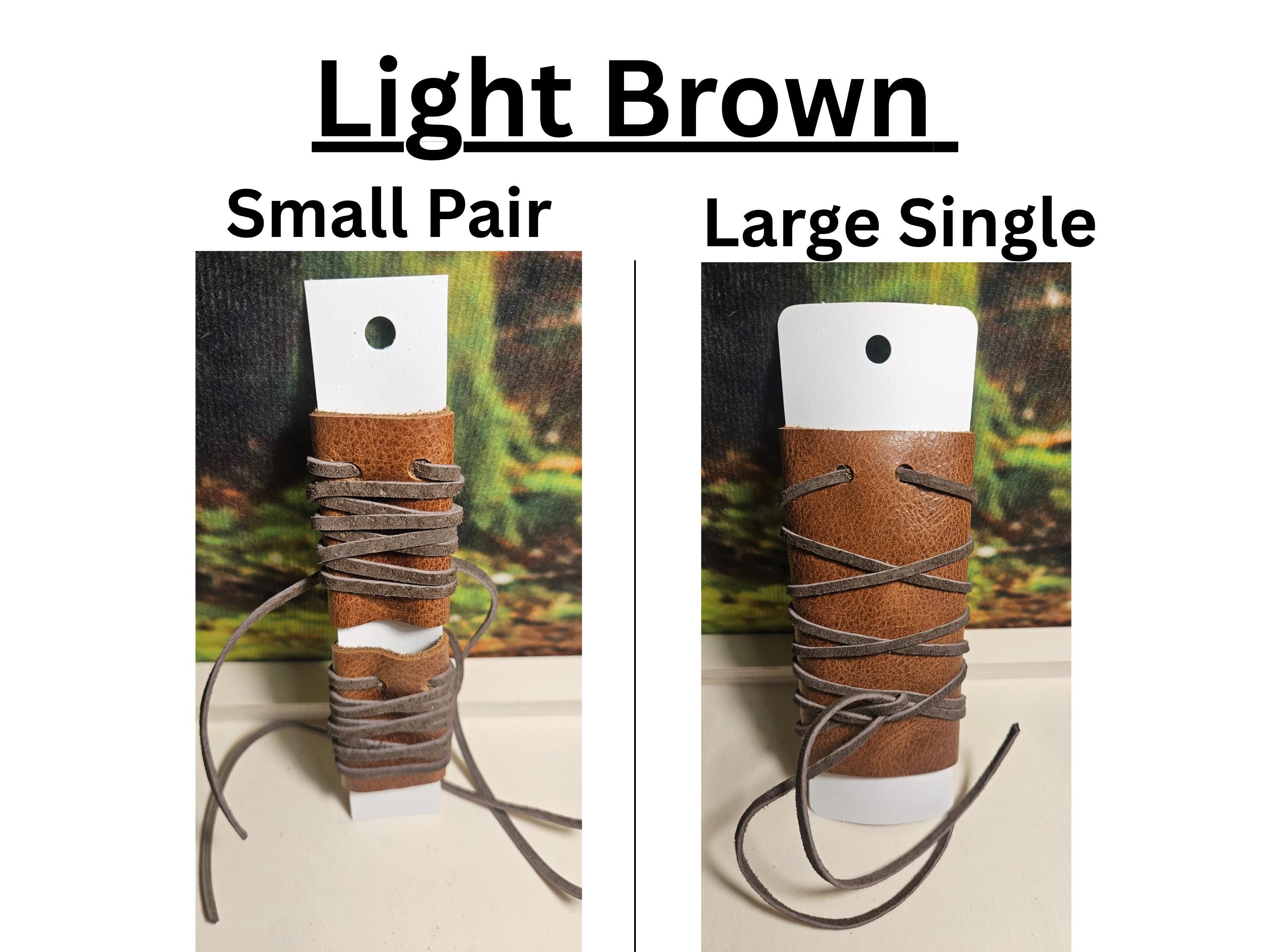 Leather Hair Wraps/ Leather and Suede Ponytail Holders/ Small Pair or Single Large/ Hair Cuffs/ Biker/ Renaissance/ Choose Color/ Elven Soul